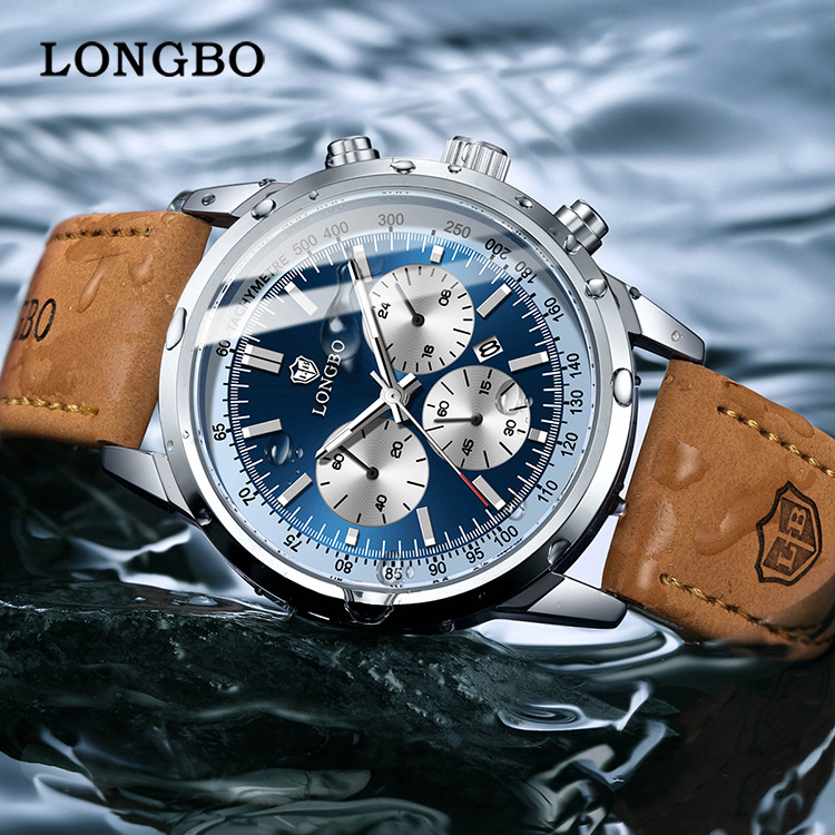 Longbo brand men's quartz watch a generation of simple casual lovers watch waterproof men's watch men's watch