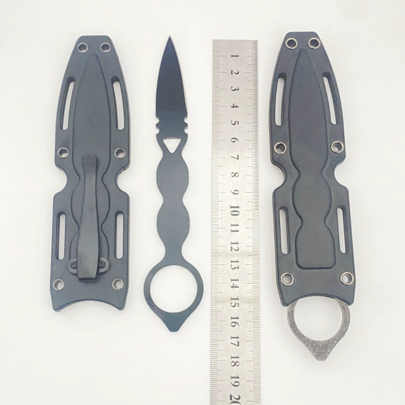 Free shipping from manufacturers in stock outdoor knife tactical field survival small straight knife dart butterfly dagger military knife belt sheath