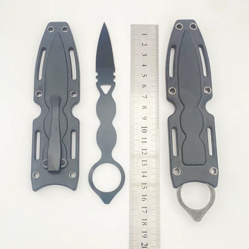 Free shipping from manufacturers in stock outdoor knife tactical field survival small straight knife dart butterfly dagger military knife belt sheath