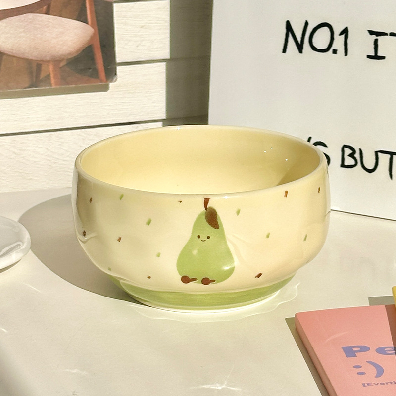 4.65-inch green pears - rice bowl