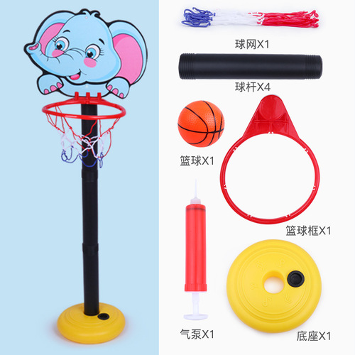 Kids Adjustable Basketball Hoop Indoor Outdoor Home Basketball Frame Portable Basket Rim 2 Year Old Baby Sports Toys