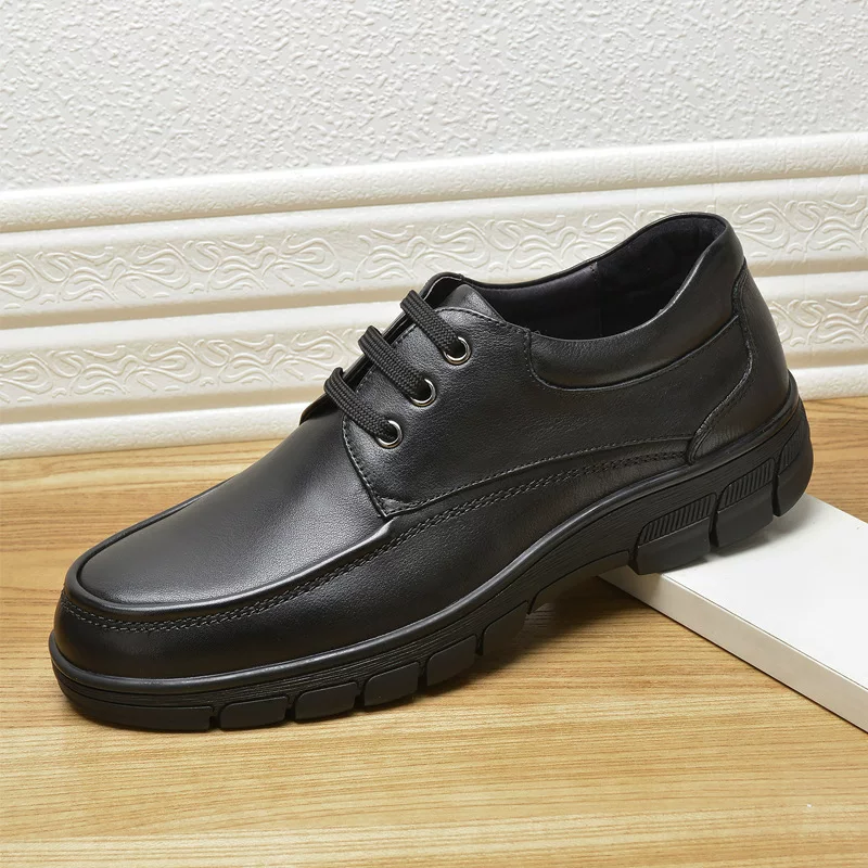 Shoes for leisure for leather shoes, footwear, autumn, cowhide, genuine leather