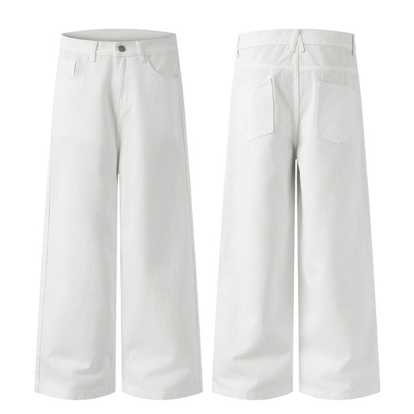 Summer Japanese solid color retro trousers for leisure