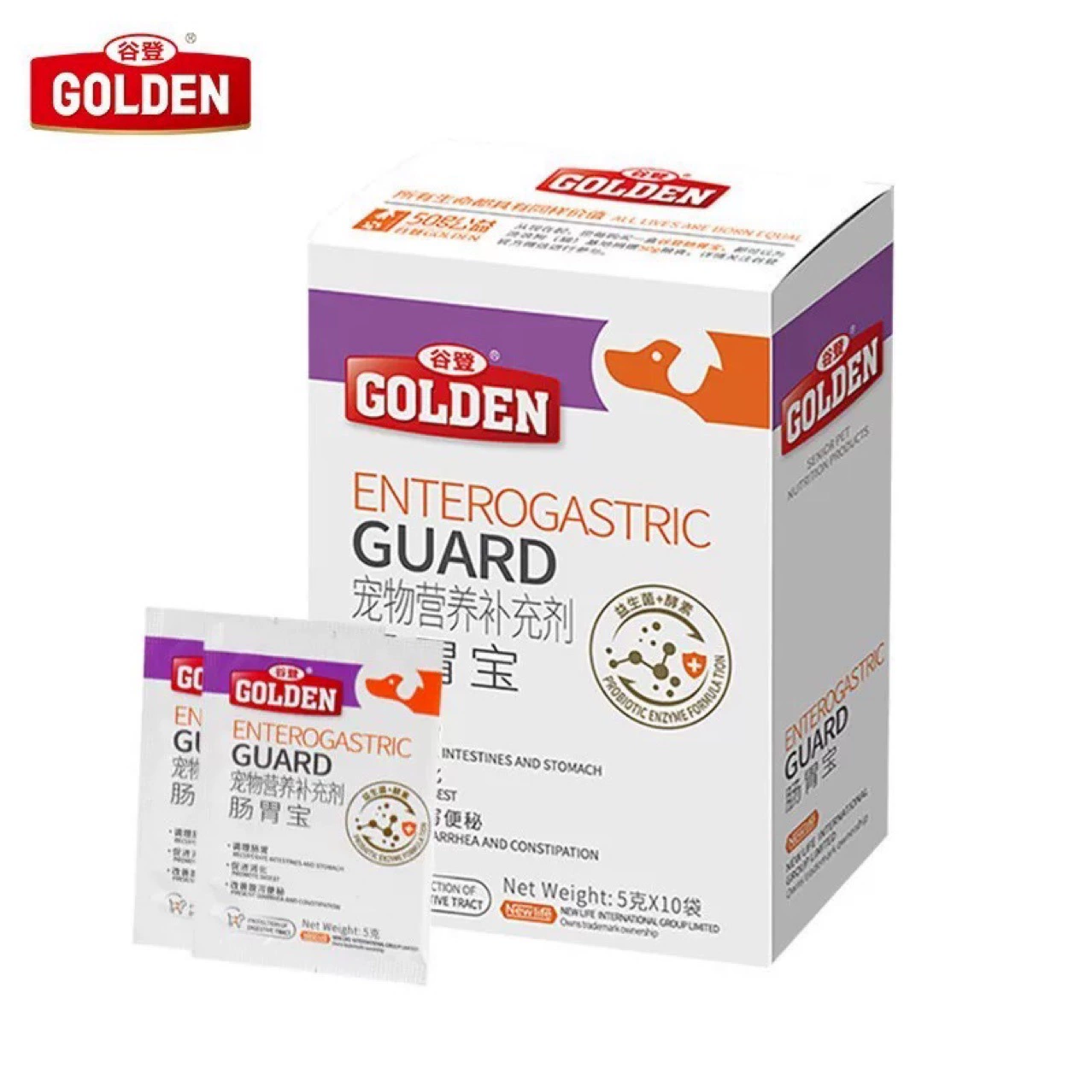 Guden Pet Gastrointestinal Treasure Пробиотики для собак и кошек Gastrointestinal Treasure регулирует пищеварительный тракт и повышает иммунитет. Это универсальное средство для собак и кошек.