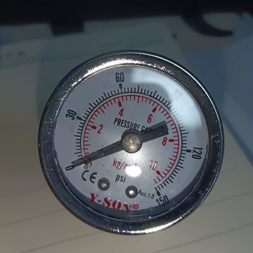 10kg150psi осевая поверхность манометра 40 мм