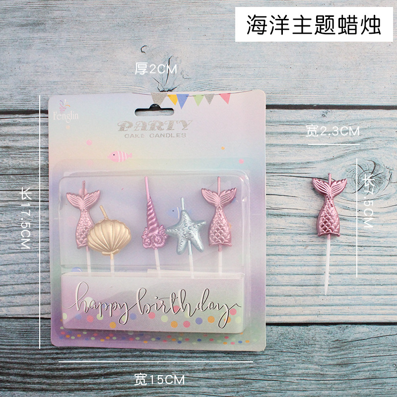 Vela de cumpleaños de dibujos animados al por mayor popular fiesta de flores oso dinosaurio donut cara sonriente vela de pastel para niños