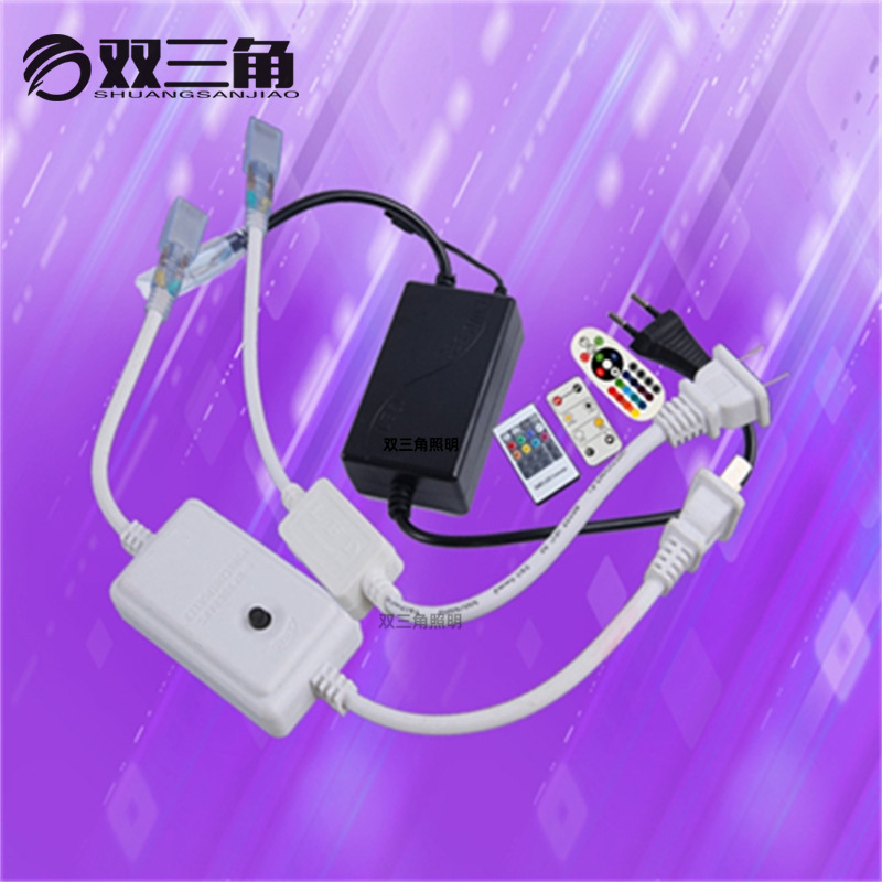 Light Strip Plug 5050 Led Accessories 5730 Soft 2835 Smd 220V Three-Color Dimmable Strip Indoor Ceiling Light Fixture