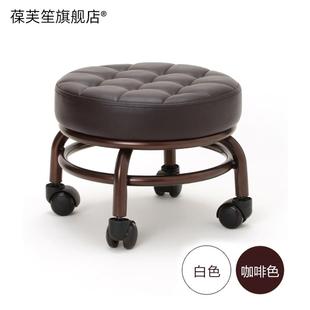 Large Work Stool with Baby, Round Stool, Beauty Stool with Wheels, Low Stool, Pulley Stool, Manicure Rotating Stool, Pulley Beauty Chair