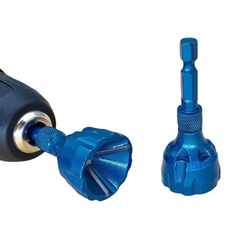 去毛刺外倒角器三刃刀六角柄倒角刀修边打磨电钻除外刺螺丝倒角器