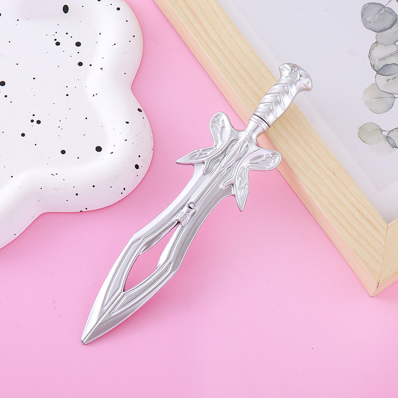 Pluma de góner de espada de mariposa creativa papelería linda estudiante premio regalo herramienta de escritura pluma de agua pluma de firma de oficina