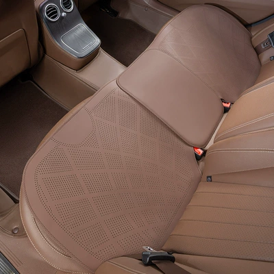 Four Seasons Pad | ventilated and breathable seat cushion advanced - ultra-thin-and-breathablerear-seat-cushion-chestnut-brown-clean-labelno-logo