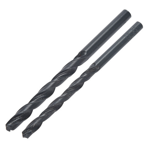 High speed steel twist drill black steel straight handle twist drill black high speed steel HSS super hard pistol drill drilling bit