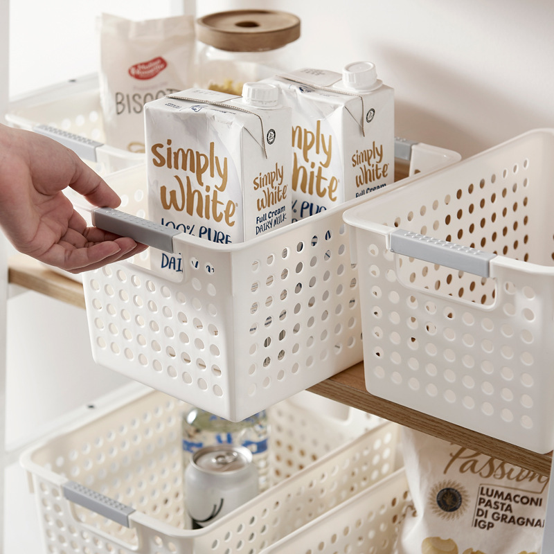 プラスチック収納バスケットデスクトップ雑貨収納ボックス長方形幼稚園スナックおもちゃ収納バスケット収納小さなバスケット|undefined