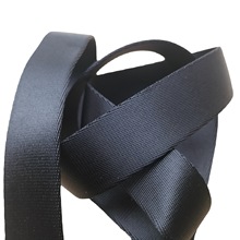 真尼龙2.5厘米双层空心织带黑色2.5cm纯尼龙空心管套宠物牵引织带