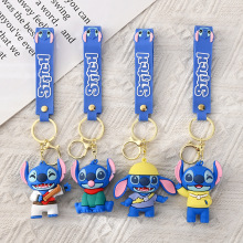 跨境史迪仔卡通钥匙扣可爱动漫情侣书包挂件批发史迪奇钥匙扣公仔