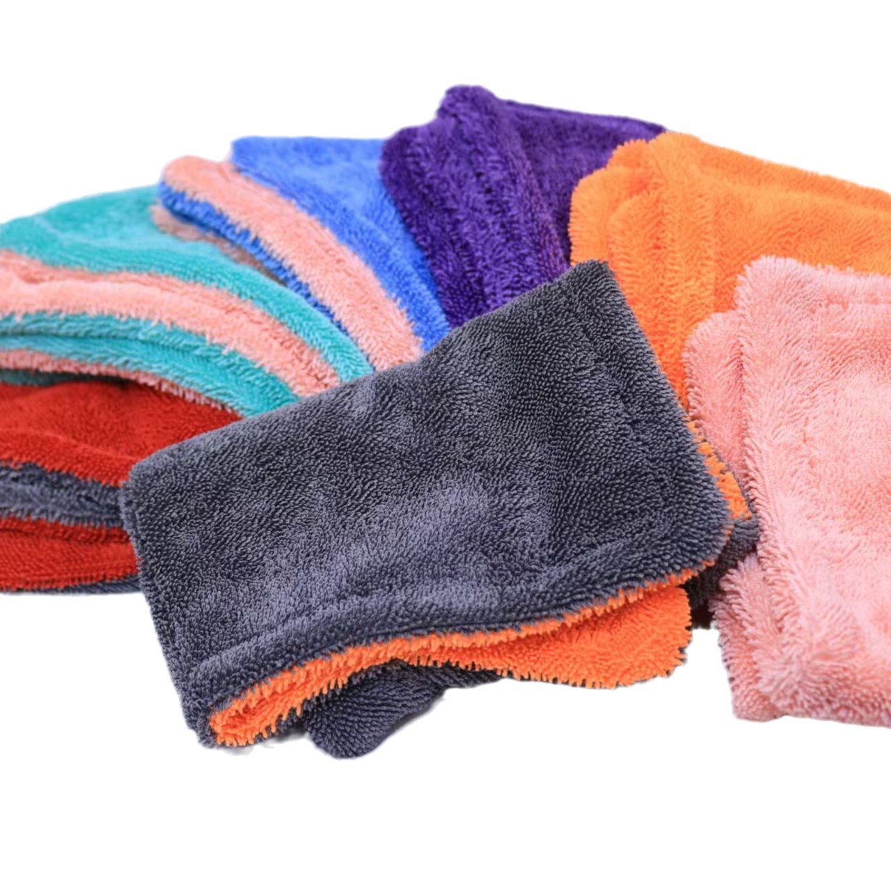 Color engrosado trenzas pequeñas torcidas toallas de limpieza de automóviles super absorción de agua sin cabello sin marcas de toallas de limpieza de automóviles