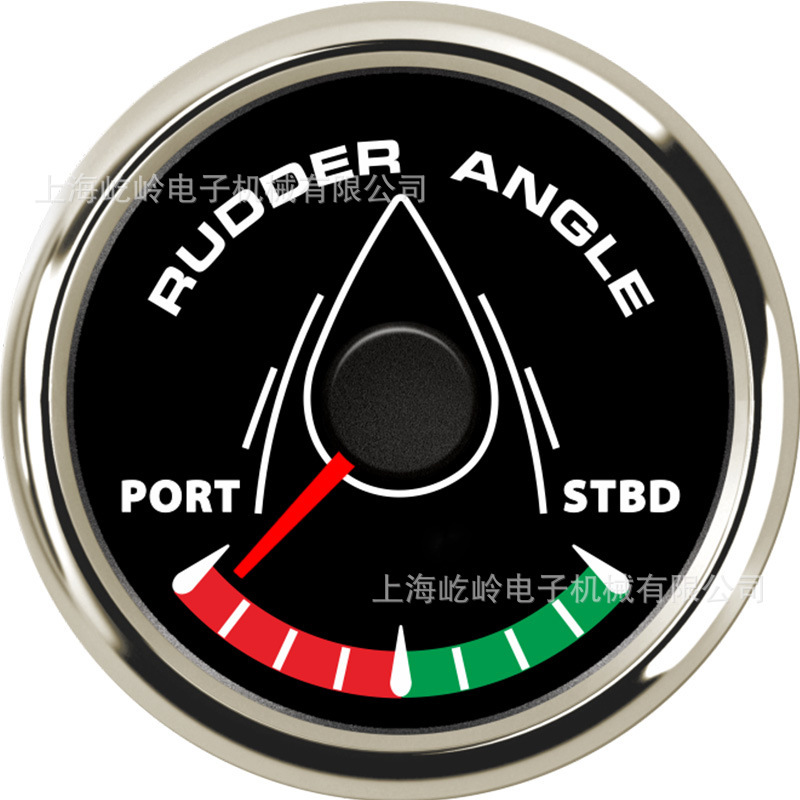 52mm Pointer Rudder Meter Marine Instrument Threaded Installation Connecting Rudder Angle Sensor