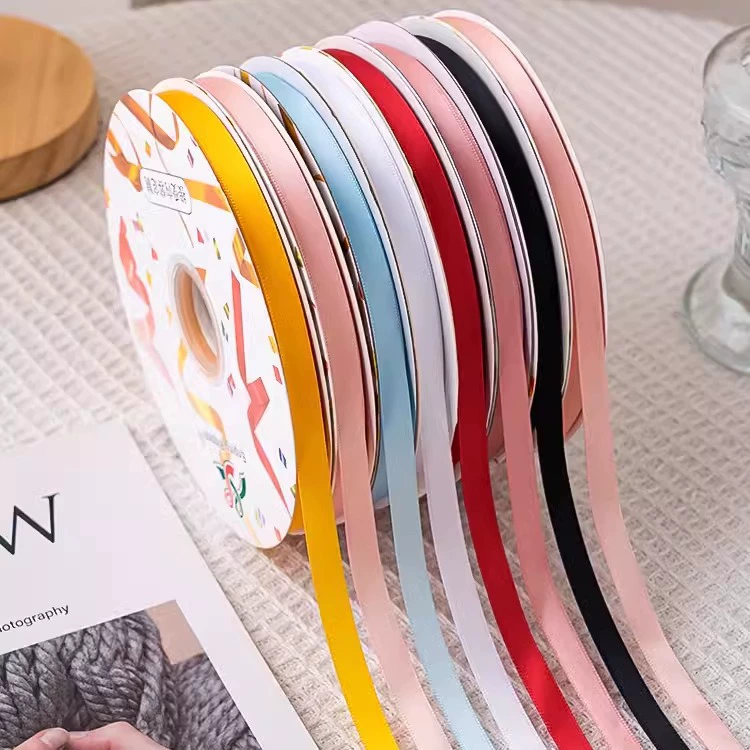 1cm полиэстер сплошной цвет ленты подарочная коробка для украшения торта цветы упаковка для волос ручной работы