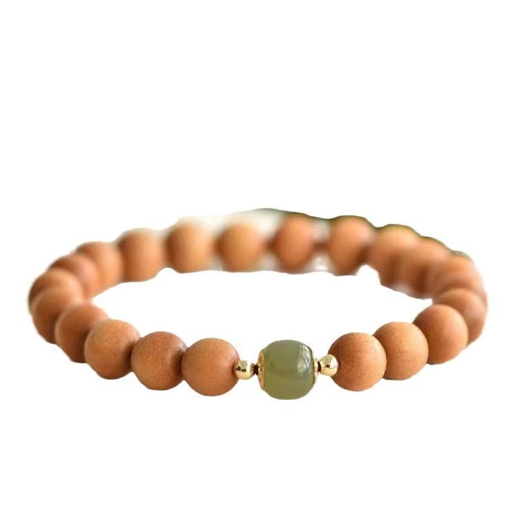 Creative rosary rosewood green sandalwood, bracelet jade, DIY, 8mm