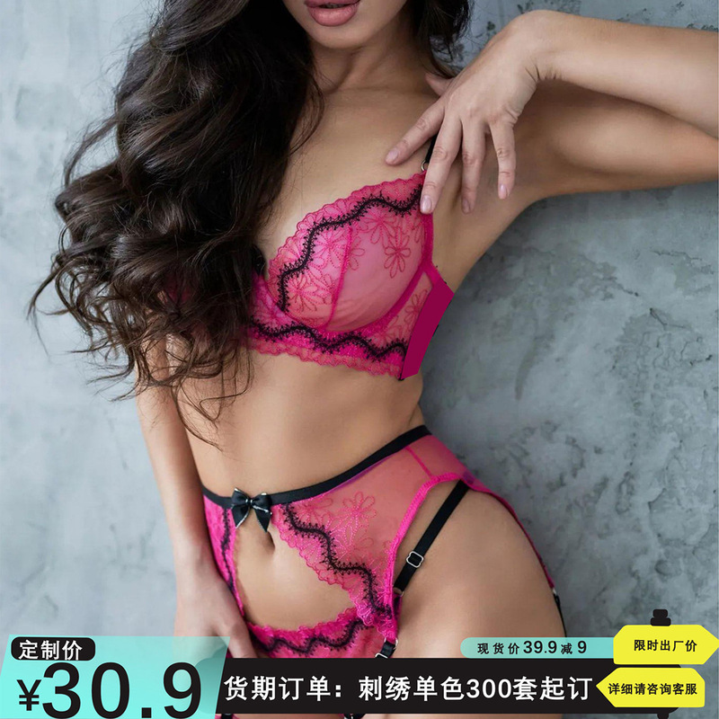 Aliexpress Summer Hot Sale Bra, Panties, Garter Belt Set, Sexy See-Through Embroidery Push-Up Erotic Four-Piece Set for Women Aliexpress Summer Hot Sale Bra, Panties, Garter Belt Set, Sexy See-Through Embroidery Push-Up Erotic Four-Piece Set for Women