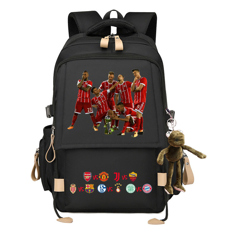 2024 Liga de Campeones Copa del Mundo de fútbol Mochila Real Madrid KakaCroba Messi Chelsea Manchester United estudiantes