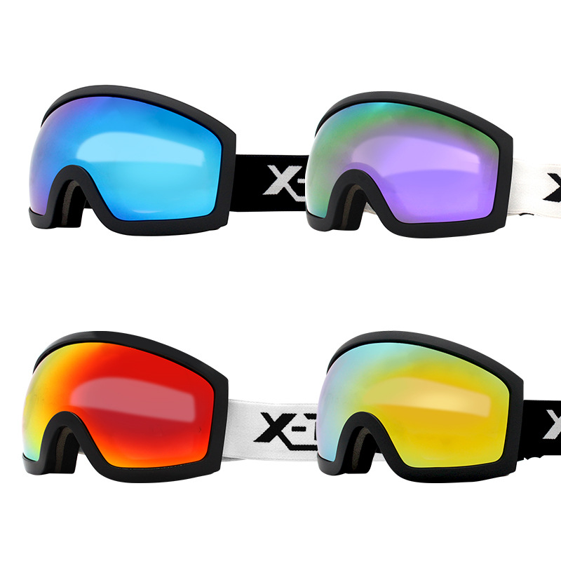 Italian spherical anti fog goggles with high-definition view UV protection, men's and women's skiing magnetic glasses_voghion.com