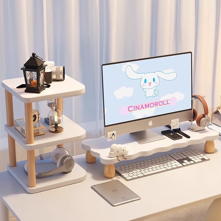 Display Screen Base Stand Desktop Keyboard Tray Display Riser Base Desktop Stand Desktop Organizer