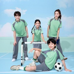 2025年江西赣州中小学统一校服 赣州校服 夏季短袖阔腿裤夏季套装