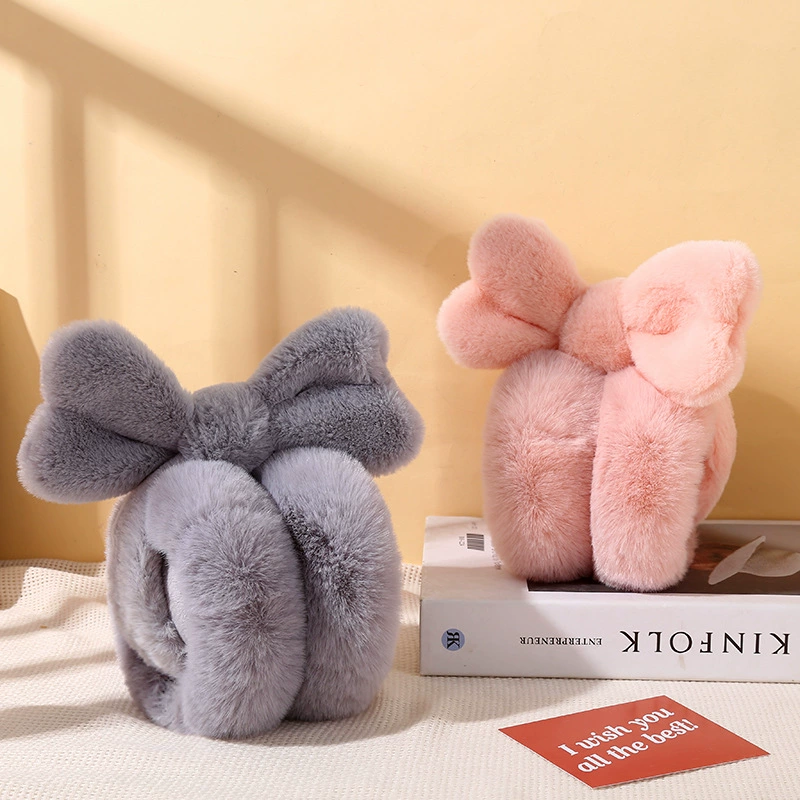 Теплые милые наушники с бантиком для учеников начальной школы, earmuffs, корейский стиль, защита ушей