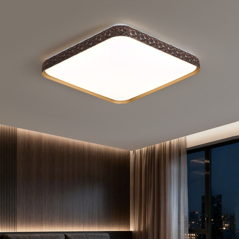 Grand View Garden sala de estar lámpara de techo nueva lámpara principal de dormitorio estilo chino simple atmósfera paquete de toda la casa lámpara Zhongshan 323L