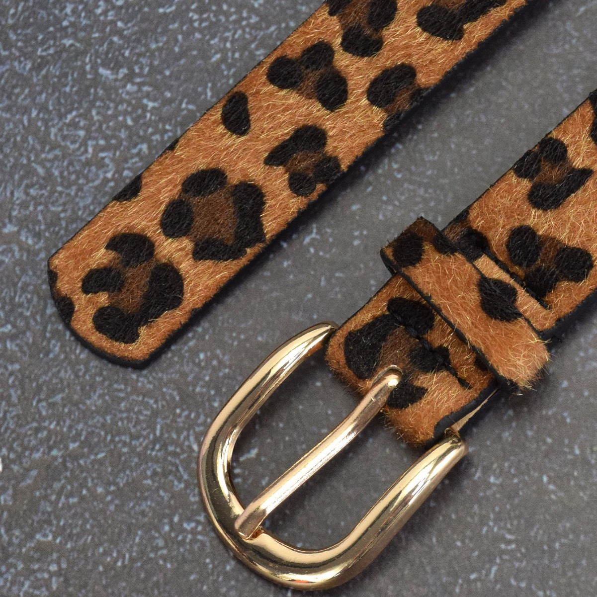 Plating Design Vintage Style, Classic Style Style Vintage Style Classic Style Leopard Pu Leather Alloy Plating Women's Leather Belts