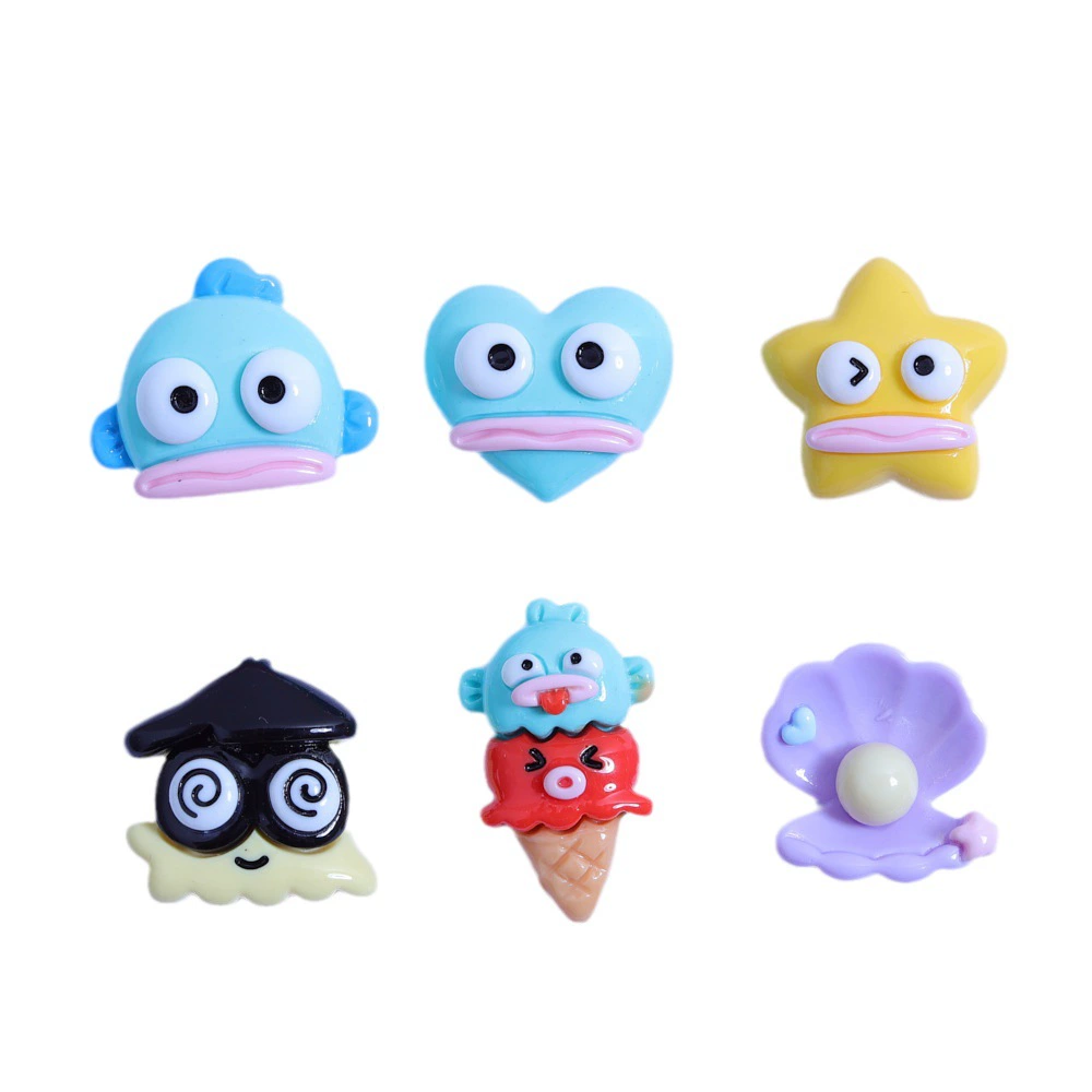 Cute glossy cartoon cream footwear buckle handmade, accessory, materials set, DIY