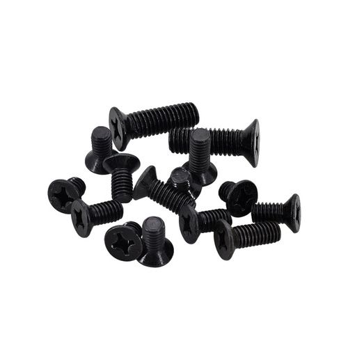 Factory direct sales iron black KM cross countersunk head machine screws wholesale M1-M6 cross recessed head microelectronic machine wire