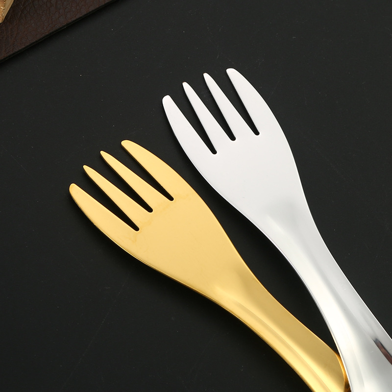 Portable Stainless Steel Double-headed Spoon And Fork Cutlery Set_voghion.com