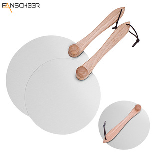 Manufacturer's Ready-Made Pizza Shovel Cake Shovel 10inch / 12inch Foldableable Wooden Handle Round 430 Baking Transfer Pizza Egg