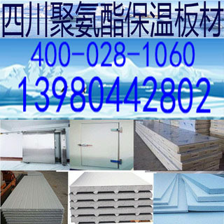 四川成都自贡攀枝花泸州聚氨酯脂冷冻板聚苯彩钢冷冻库板库保温板