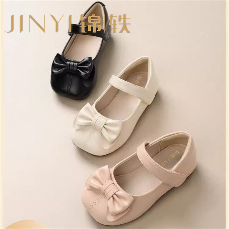童鞋女童黑皮鞋幼童学步宝宝鞋秋季新款儿童单鞋时尚小公主学生鞋