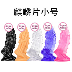 Lion's Mane Novel Western-style Shaped Transparent Crystal Fake Penis Adult Toy for Women