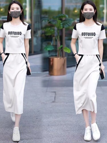 Cross-border sports suit women's 2026 summer new style fashionable small fashionable skirt two-piece set