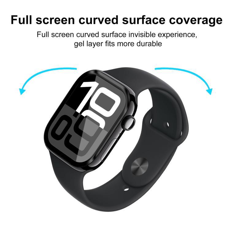 Aplicable a la serie de Apple Watch 38 - 49mm curva 3D película protectora de pegamento anti-rapadura a prueba de explosiones 2 piezas una venta