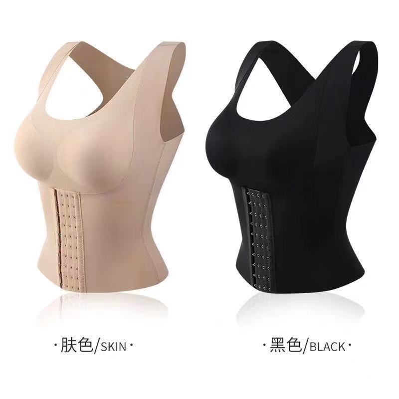 Cross-border Europe and the United States without steel ring with chest pad beautiful back seamless underwear corset abdominal garment back good back long body shaping top Cross-border Europe and the United States without steel ring with chest pad beautiful back seamless underwear corset abdominal garment back good back long body shaping top