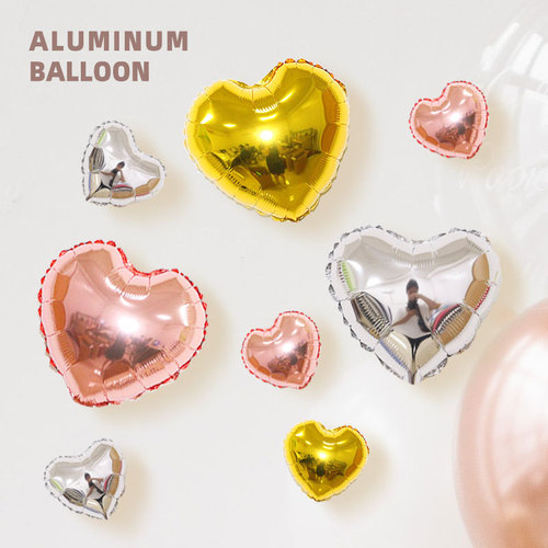 New 10-inch 5-inch heart-shaped love aluminum film balloon birthday Valentine's Day party Children's Day wedding room decoration balloon