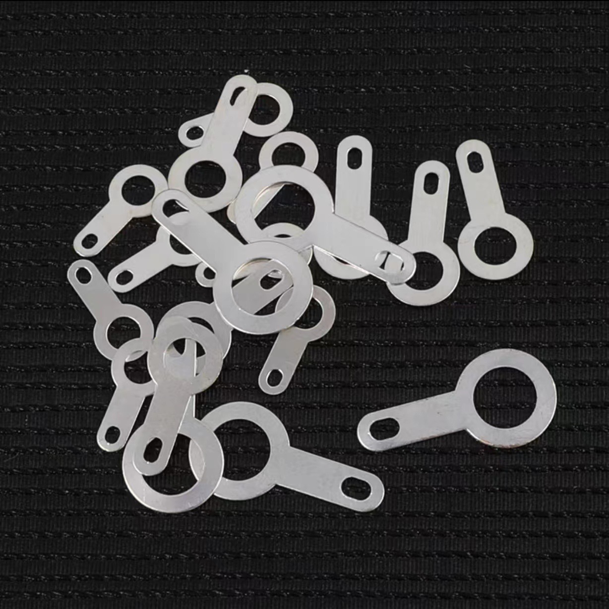 Single-headed spade copper silver-plated wire ear pad copper splicing terminal circular terminal 2.2/2.7/3.2/4.2