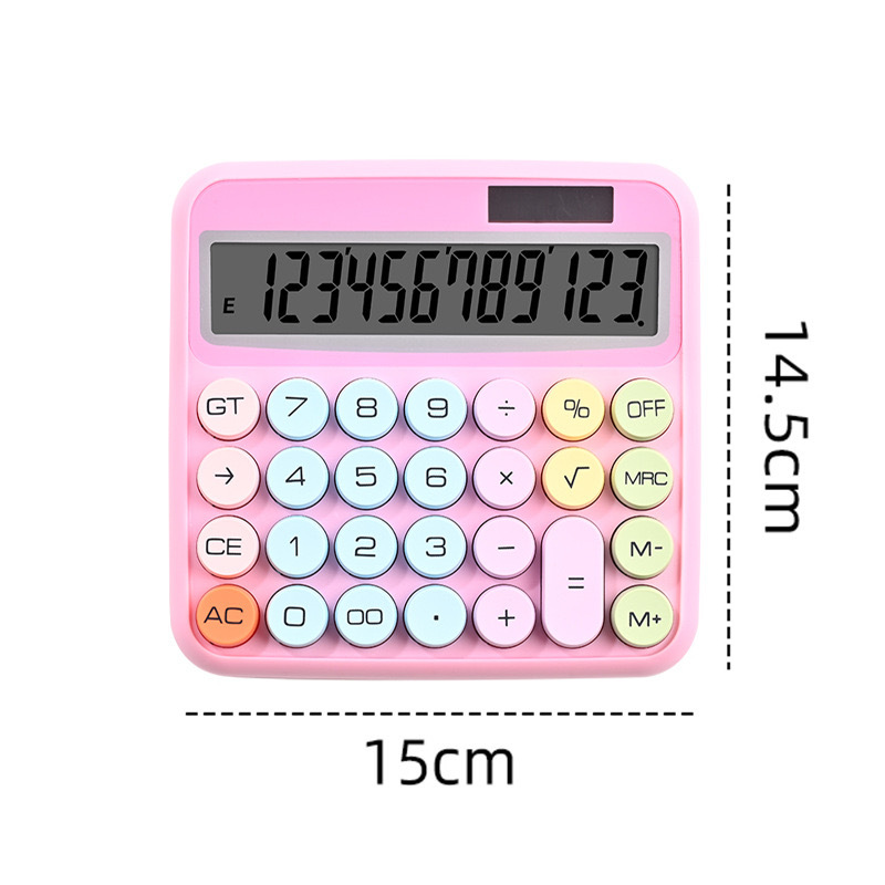 Calculadora de color de alto valor de cara red dopamina teclado mecánico computadora de oficina financiera