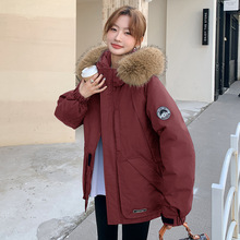 欧美外贸羽绒棉服女工装服2024年冬季新款短款小个子棉袄外套