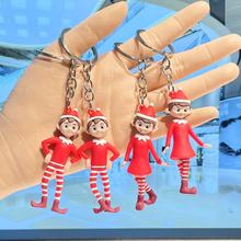 跨境热品圣诞包包精美挂件可爱男孩女孩钥匙扣挂件小饰品配件配饰