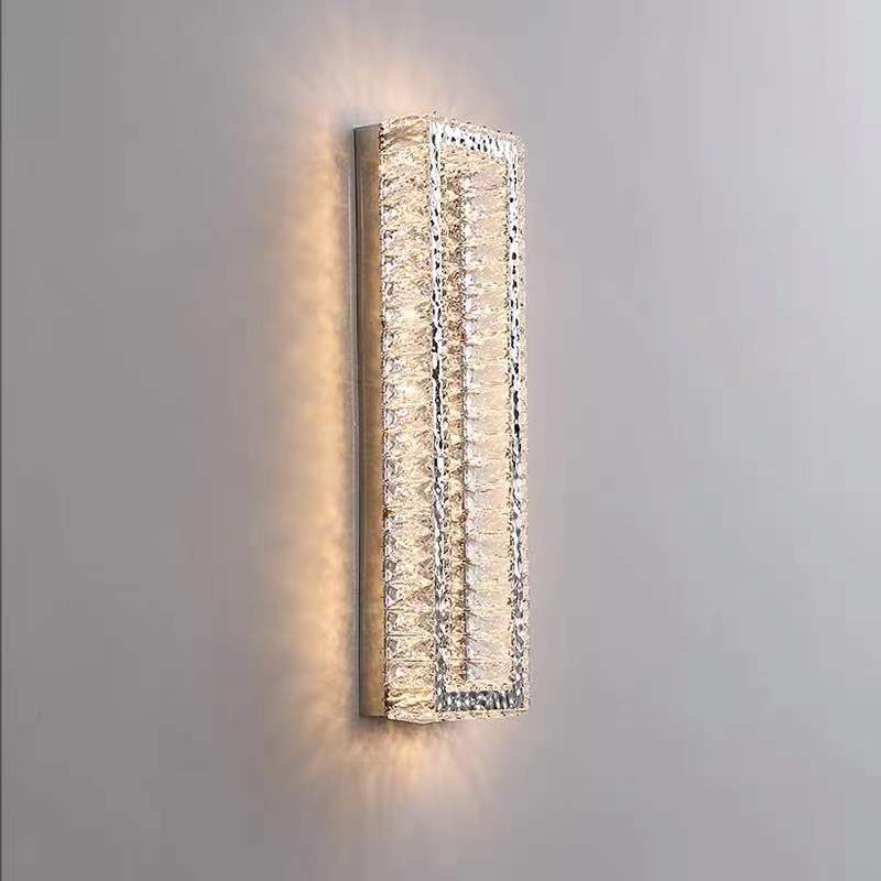 Light extravagance Wall lamp a living room television Background wall high-grade Luxurious villa KTV hotel engineering bedroom crystal Wall lamp