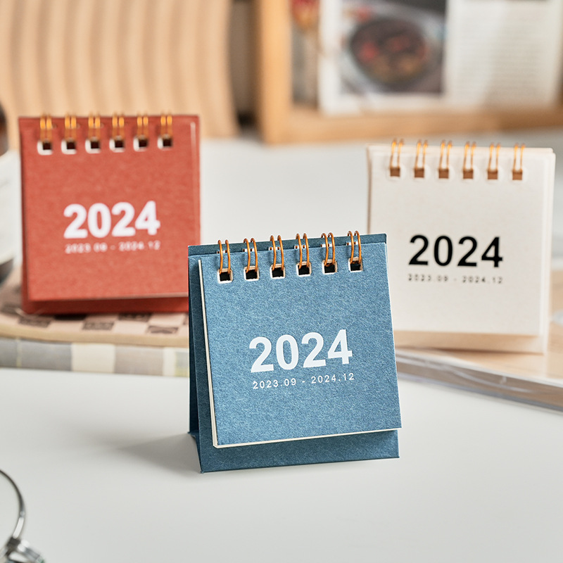 Morning Mo 2024 Minimal Simple Calendar INS Creative Pocket Portable…