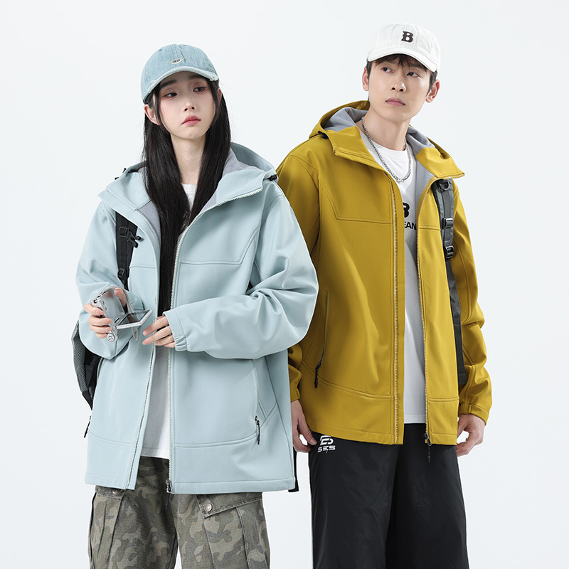 Jackets That Can Be Worn in All Seasons, Waterproof and Anti-Fouling, Same Style for Men and Women, New National Standard Outdoor Mountaineering Team Customized Work Clothes