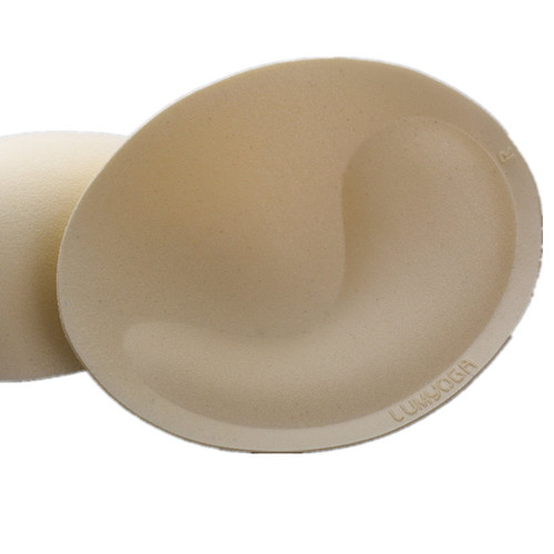 Super elastic soft oval upper thin and lower thick sponge chest pad sports bra fitness clothing thickened push-up chest pad inserts